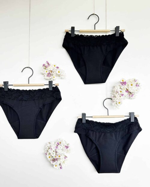 Pack de 3 culottes menstruelles So-Simple dentelle